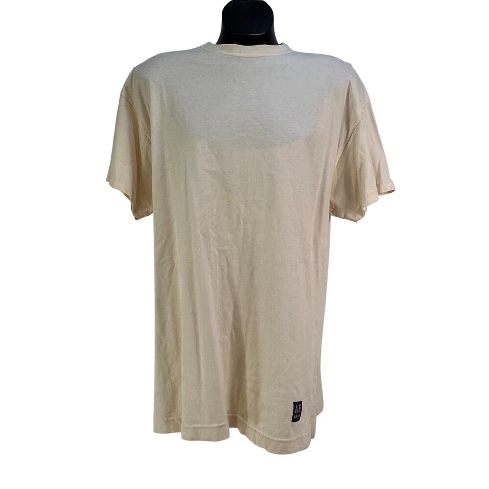 Vintage Abercrombie & Fitch T Shirt Ivory Yellow Cotton Ttop